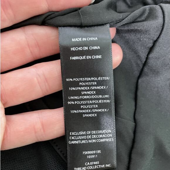 NWT Bebe Black Ruched Long Puff Sleeve Sheer Mesh Bodysuit Womens Size Small - Picture 4 of 13